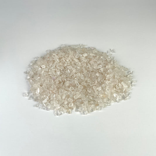 Quartz gemstone Chips, gemstone beads, crystal beads, crystal chips, mini tumbled chips, polished chips, Clear Quartz chips - Healing Crystal for Energy, Meditation, and Balance