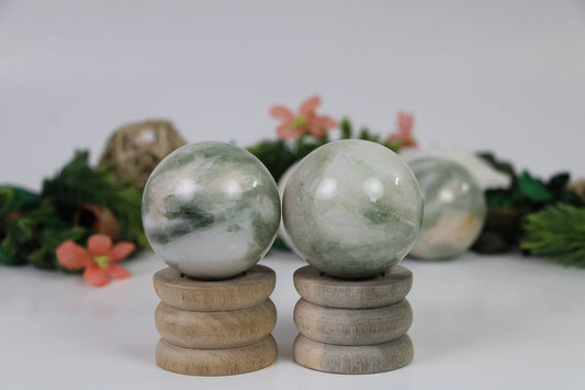 Green Tourmaline Crystal Sphere, Green Tourmaline Crystal Ball – Grounding & Healing Crystal | Natural Energy Stone - Healing Crystal for Energy, Meditation, and Balance