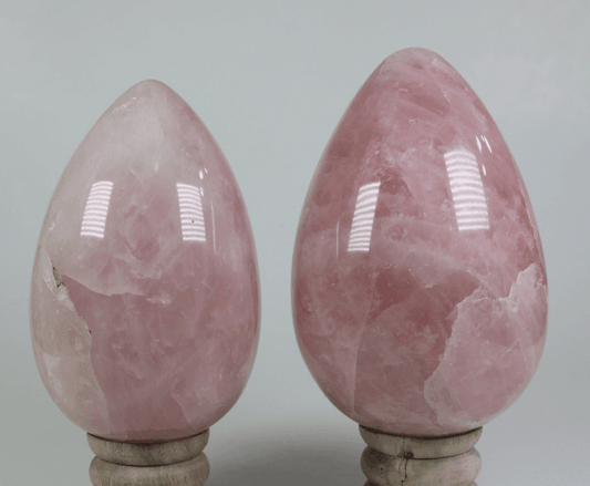 Rose Quartz Crystal Egg, Rose Quartz Extra Large Crystal Egg, Rose Quartz Gemstone Egg, Rose Quartz Egg - Healing Crystal for Energy, Meditation, and Balance
