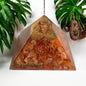 Carnelian Orgone Pyramid (70-75mm) – Vitality, Creativity, and Motivation Orgone Pyramids 70-75 mm | Healing Crystal - Healing Crystal for Energy, Meditation, and Balance