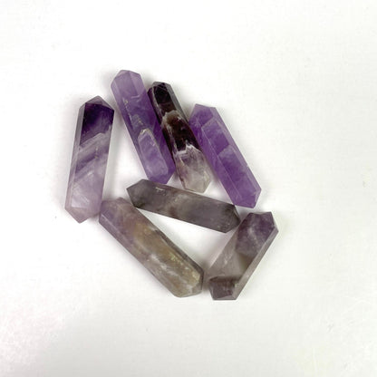 Amethyst Crystal Tower Double terminated Point - Healing Crystal for Energy, Meditation, and Balance