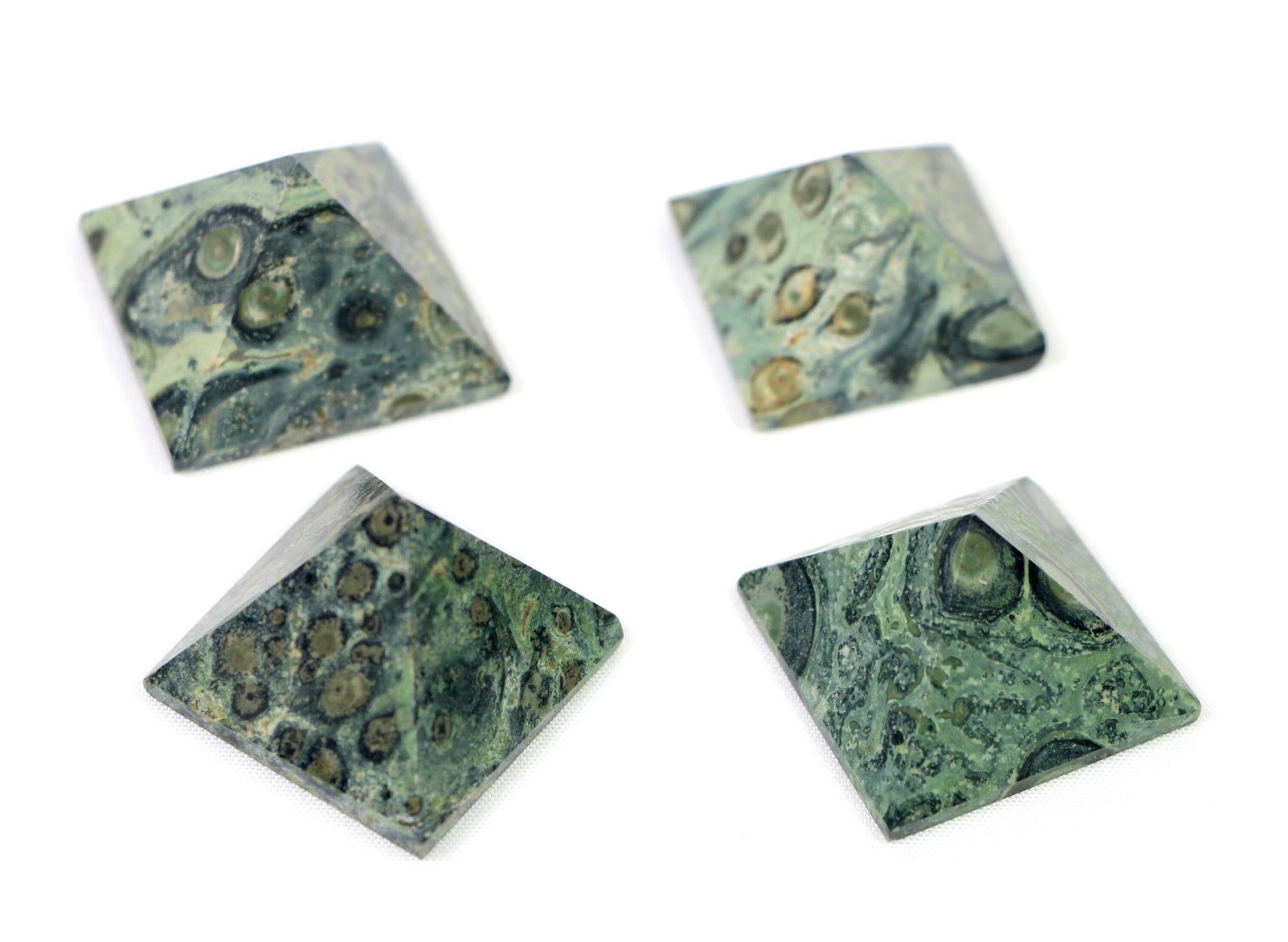 Kambaba Jasper Crystal Pyramid, Kambaba Jasper Healing Pyramid, Crystal Pyramid for Crystal Grid - Healing Crystal for Energy, Meditation, and Balance