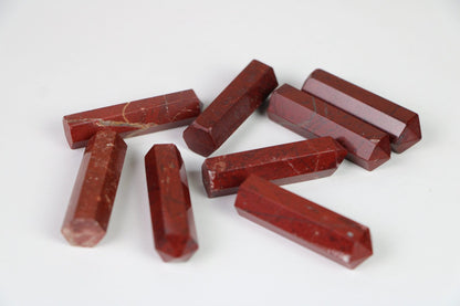 Red Jasper Crystal Tower Point - Healing Crystal for Energy, Meditation, and Balance