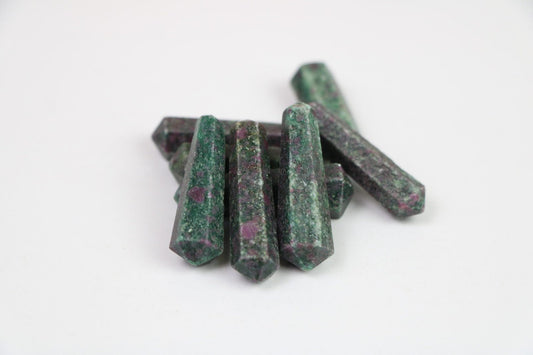 Ruby Kyanite Crystal Tower Double terminated Point - Healing Crystal for Energy, Meditation, and Balance