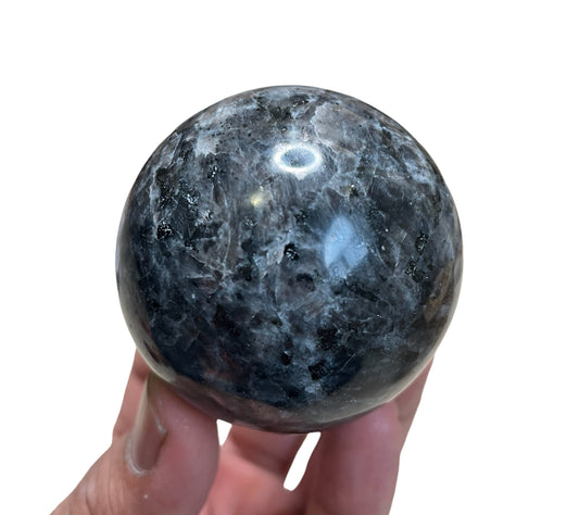 Larvikite Sphere , Larvikite Ball, Large Size 54mm, 2.1"| 8 Oz | 225 g | Healing Crystal - Healing Crystal for Energy, Meditation, and Balance