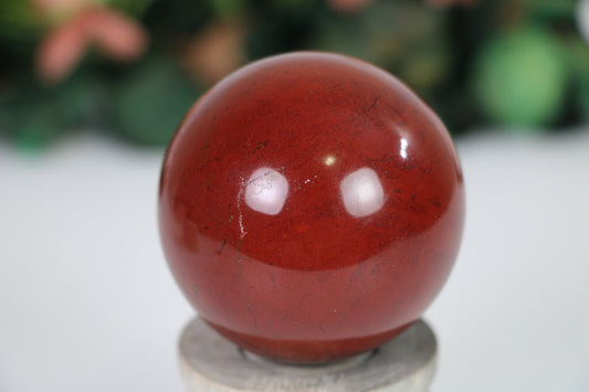 Red Jasper Crystal Sphere, Red Jasper Crystal Ball - Healing Crystal for Energy, Meditation, and Balance