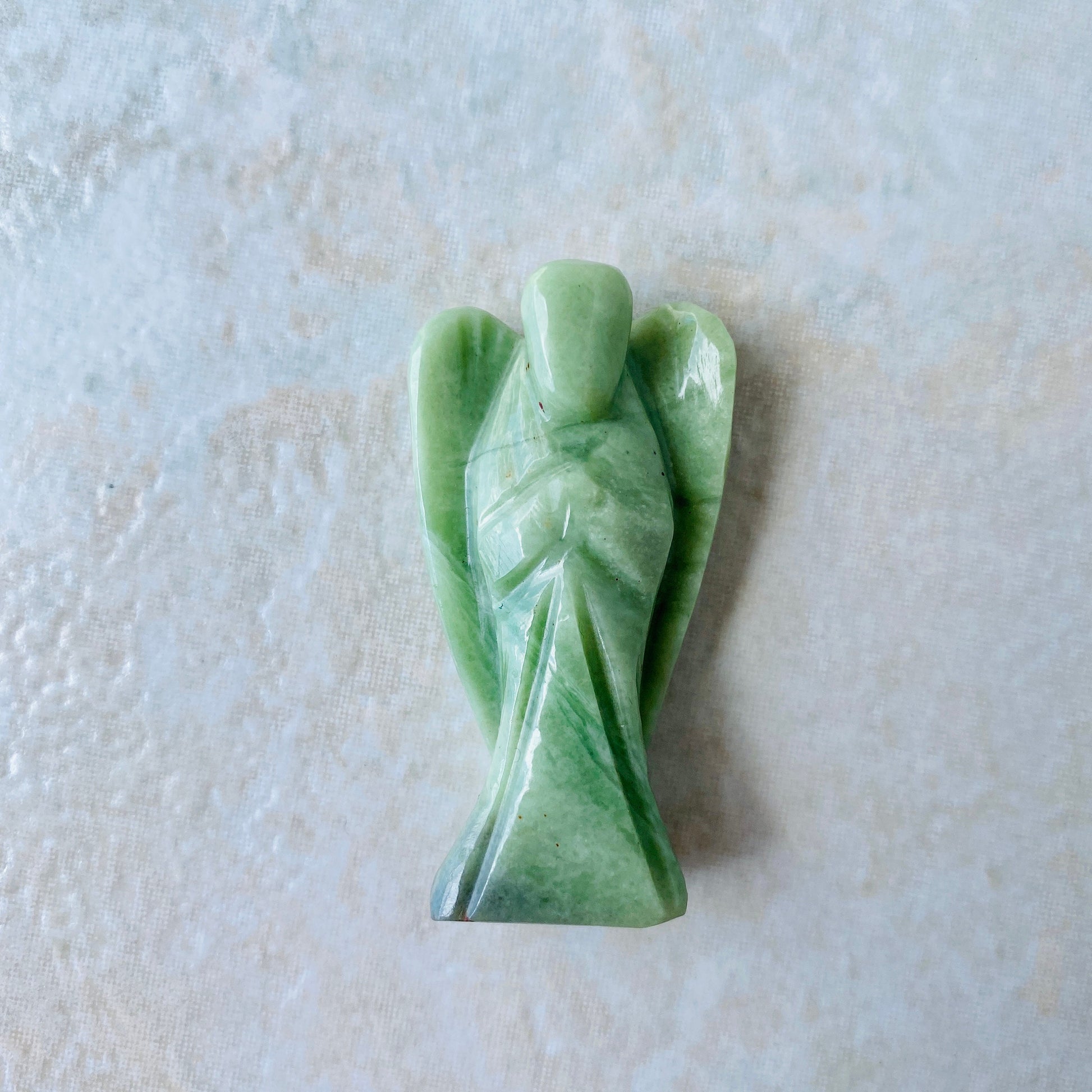 2-inch Natural Crystal Crystal Angel – Hand-Carved Healing Stone | Spiritual Gift for Meditation & Healing - Healing Crystal for Energy, Meditation, and Balance